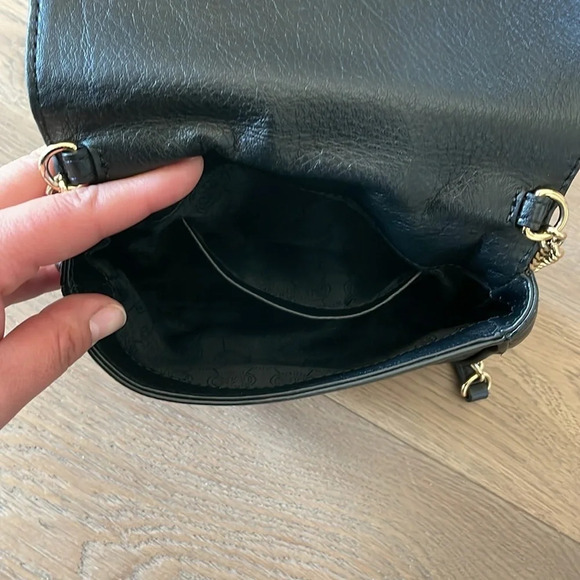 Michael Kors Small Black Leather Crossbody Bag - Picture 6 of 10